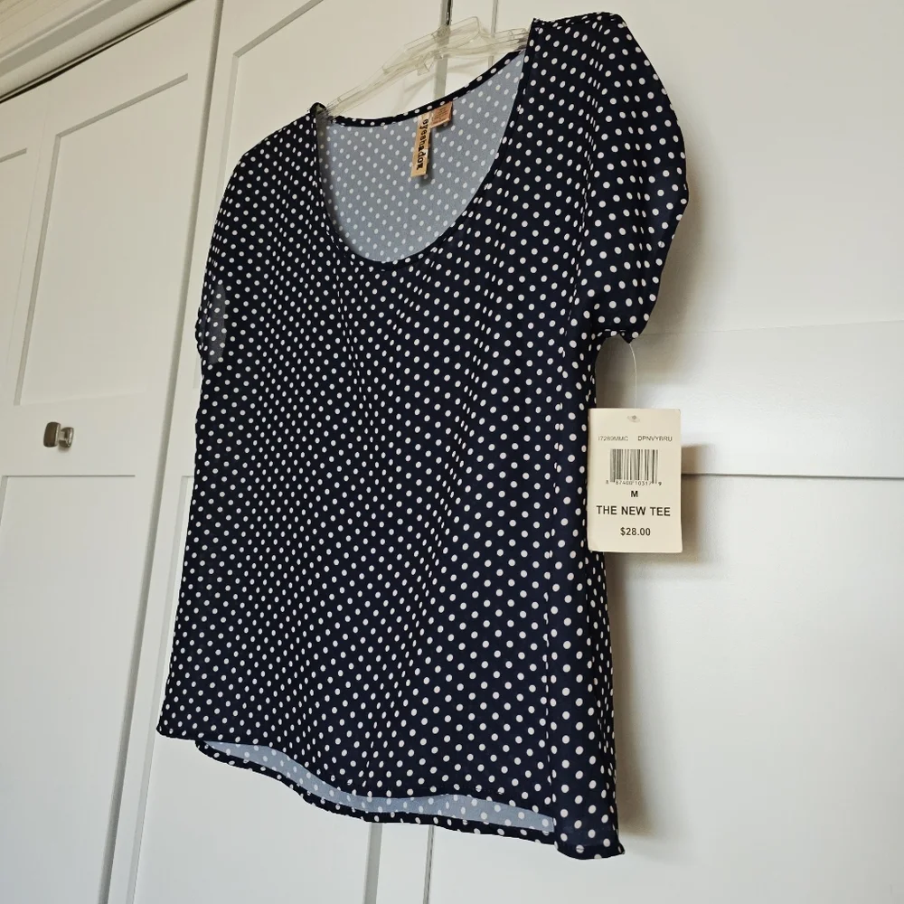 NWT: Eyeshadow silky polka dot top size M - Picture 8 of 12